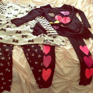 Girls pants sets size 7/8